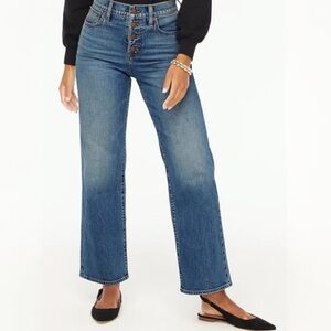 J. Crew Medium Wash High-Rise Flare Jeans